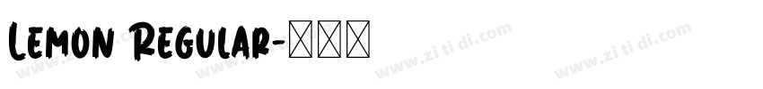 Lemon Regular字体转换